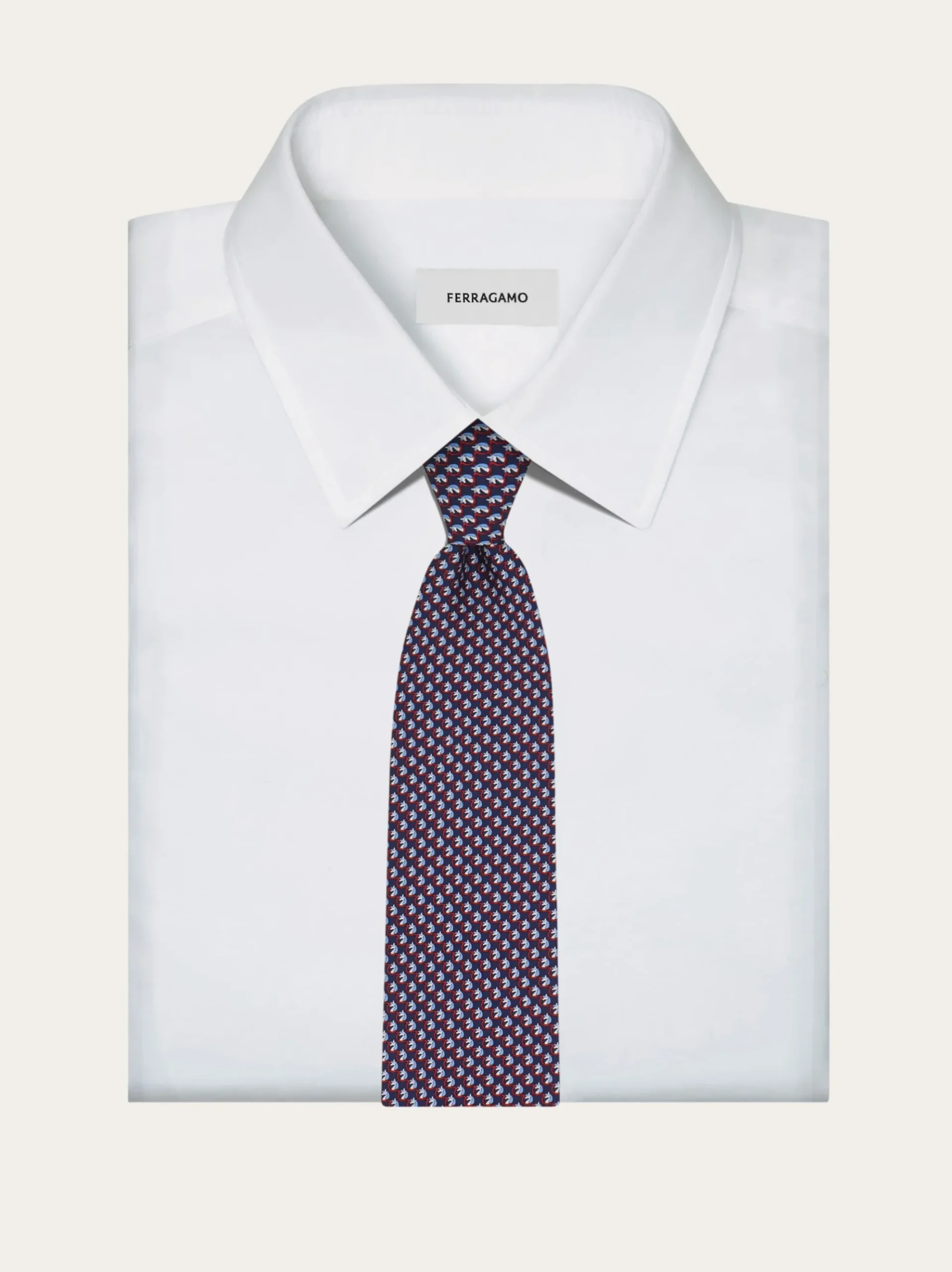 Pegasus print silk tie - Men