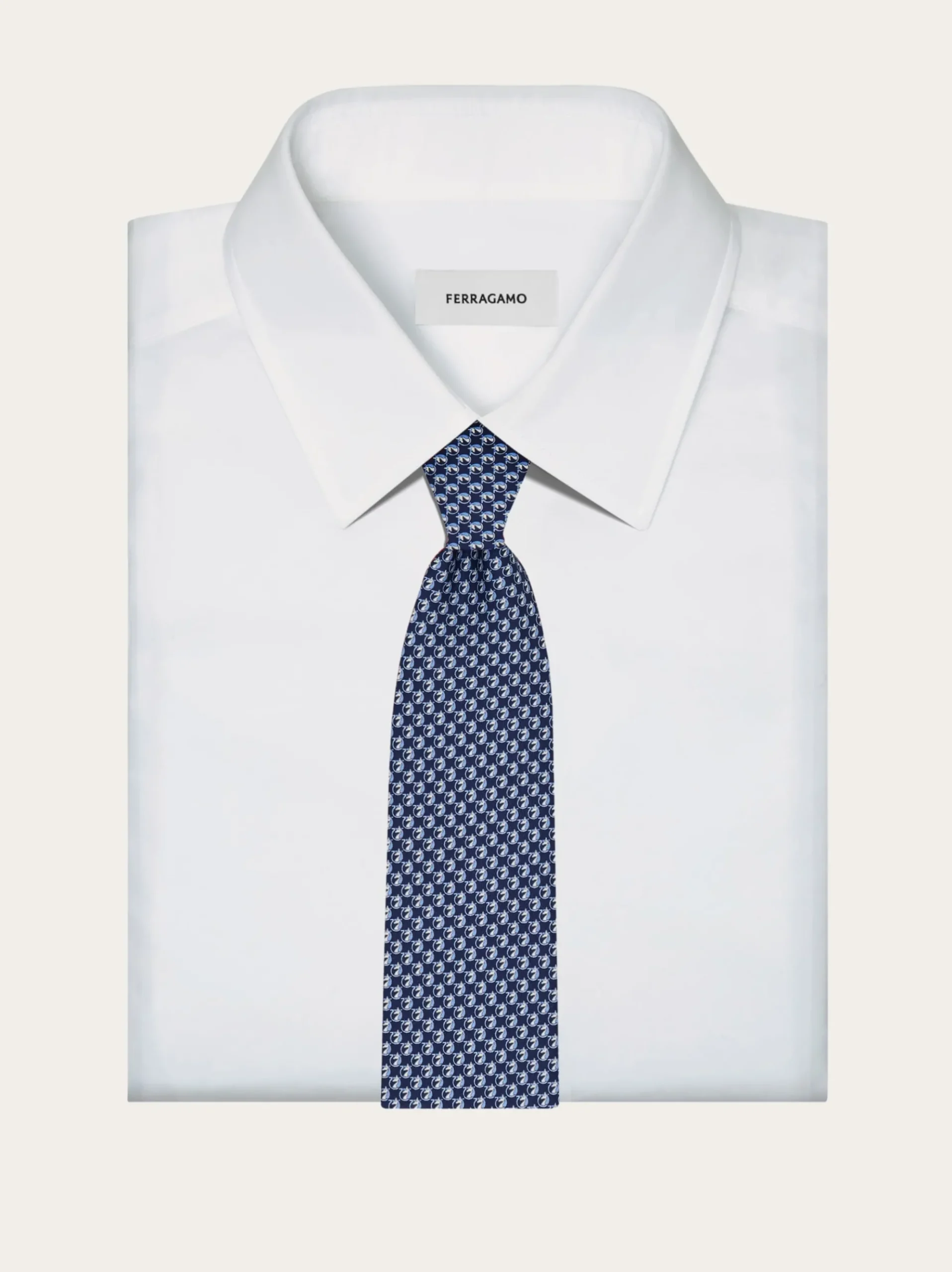 Pegasus print silk tie - Men