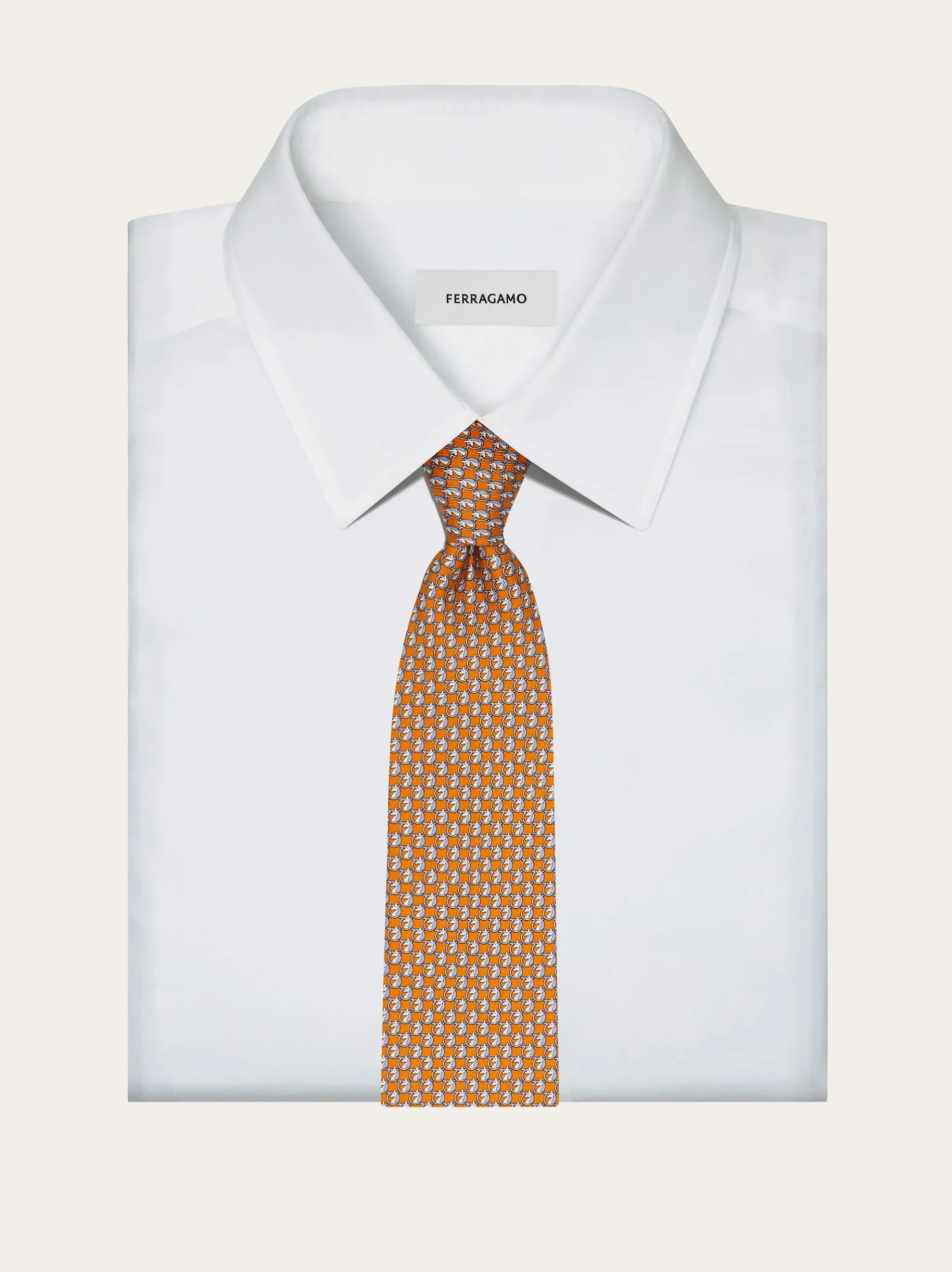 Pegasus print silk tie - Men