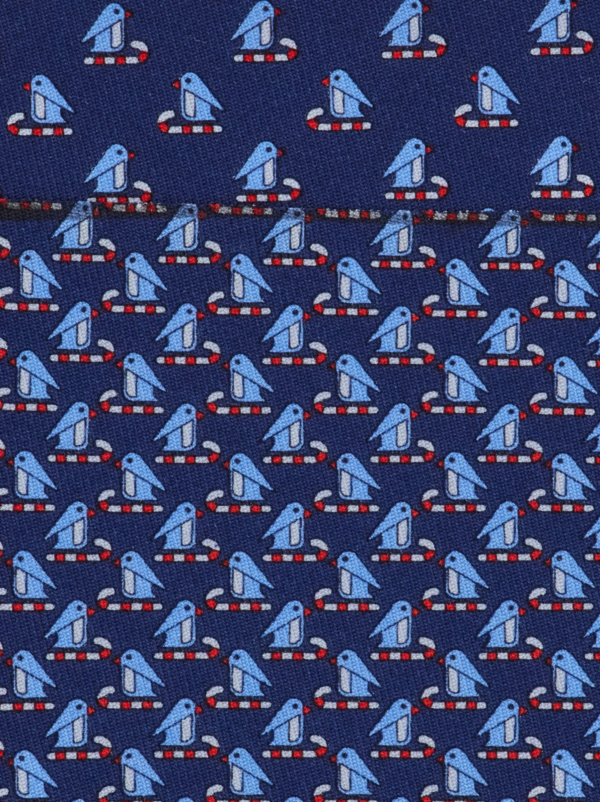 Penguin print silk tie - Men