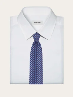 Penguin print silk tie - Men