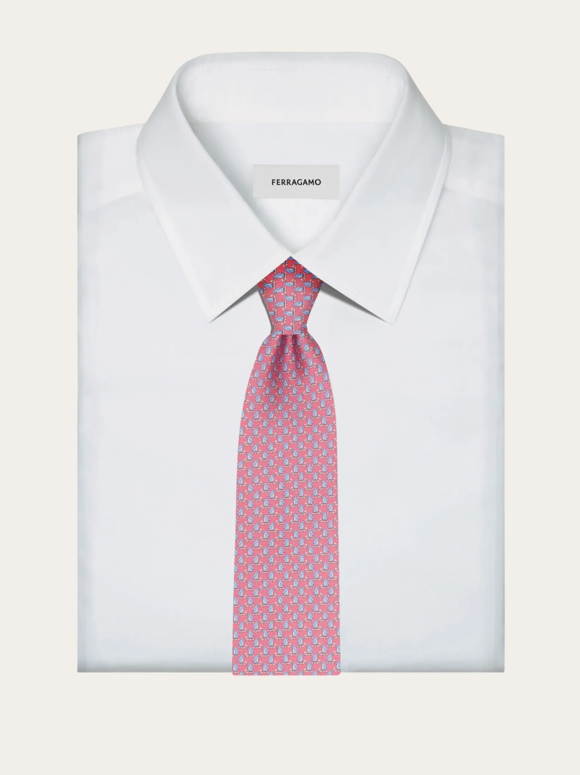 Penguin print silk tie - Men