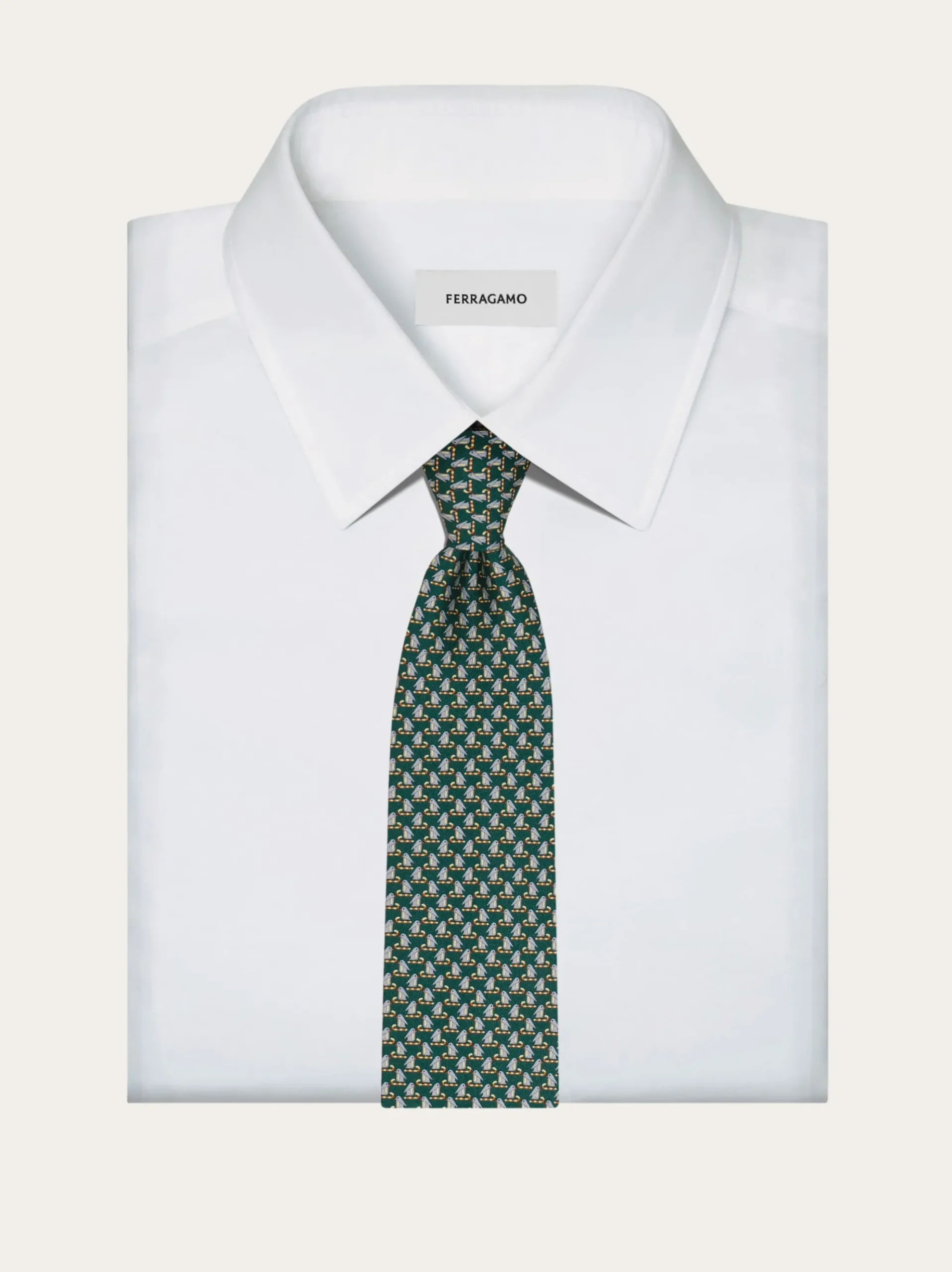 Penguin print silk tie - Men
