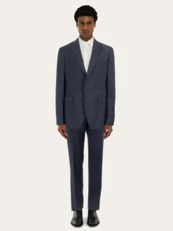 Plain suit in wool - Men