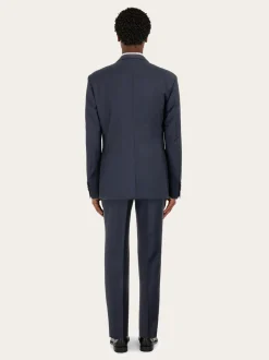 Plain suit in wool - Men
