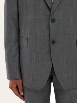 Plain suit in wool - Men