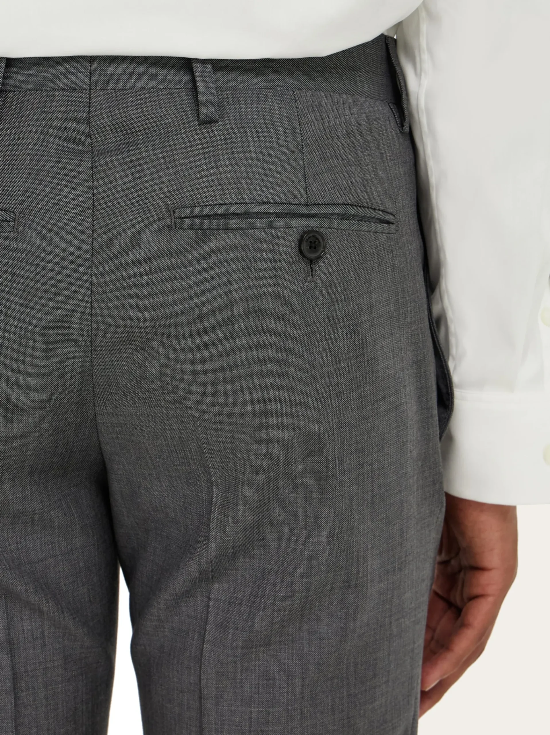 Plain suit in wool - Men