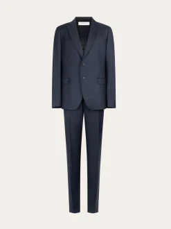 Plain suit in wool - Men
