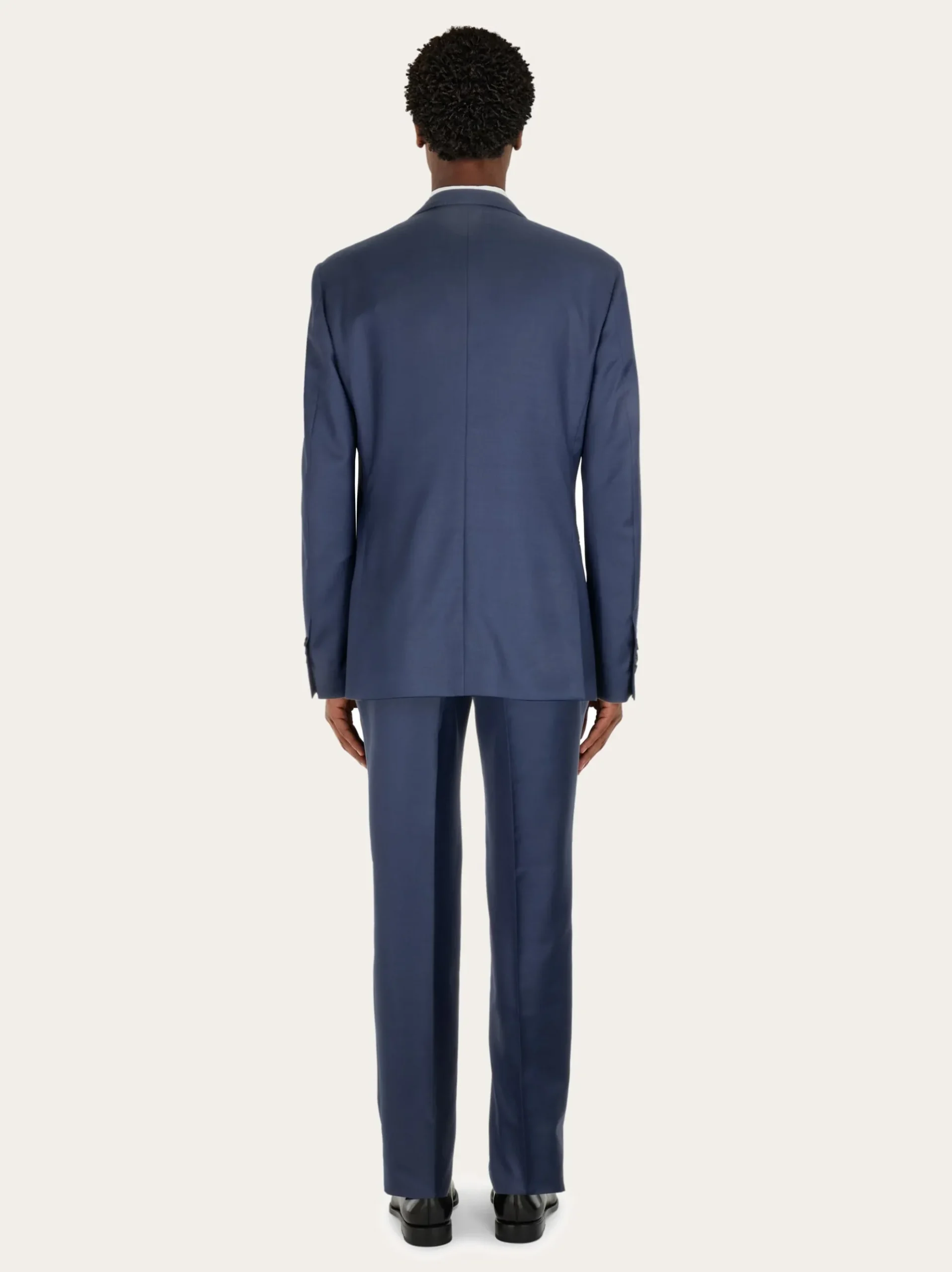 Plain suit in wool - Men