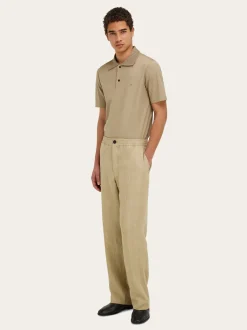 Polo shirt with knitted collar - Men