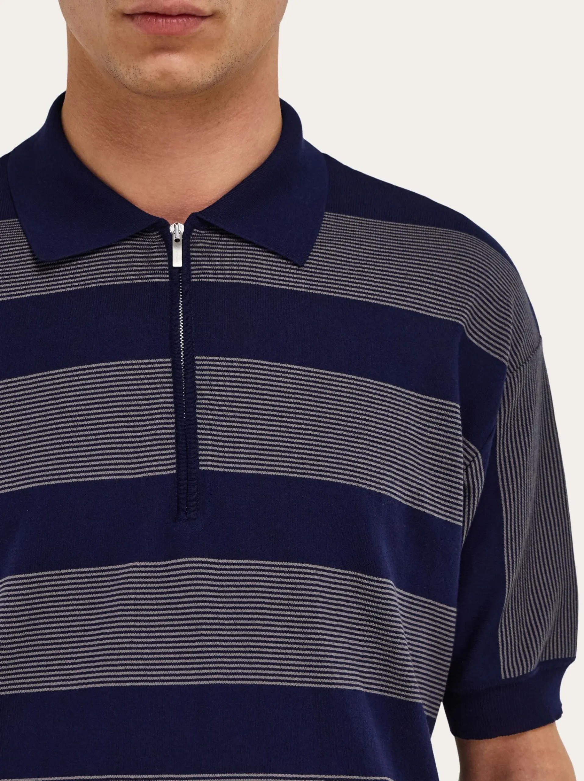 Polo shirt with zip collar - Men