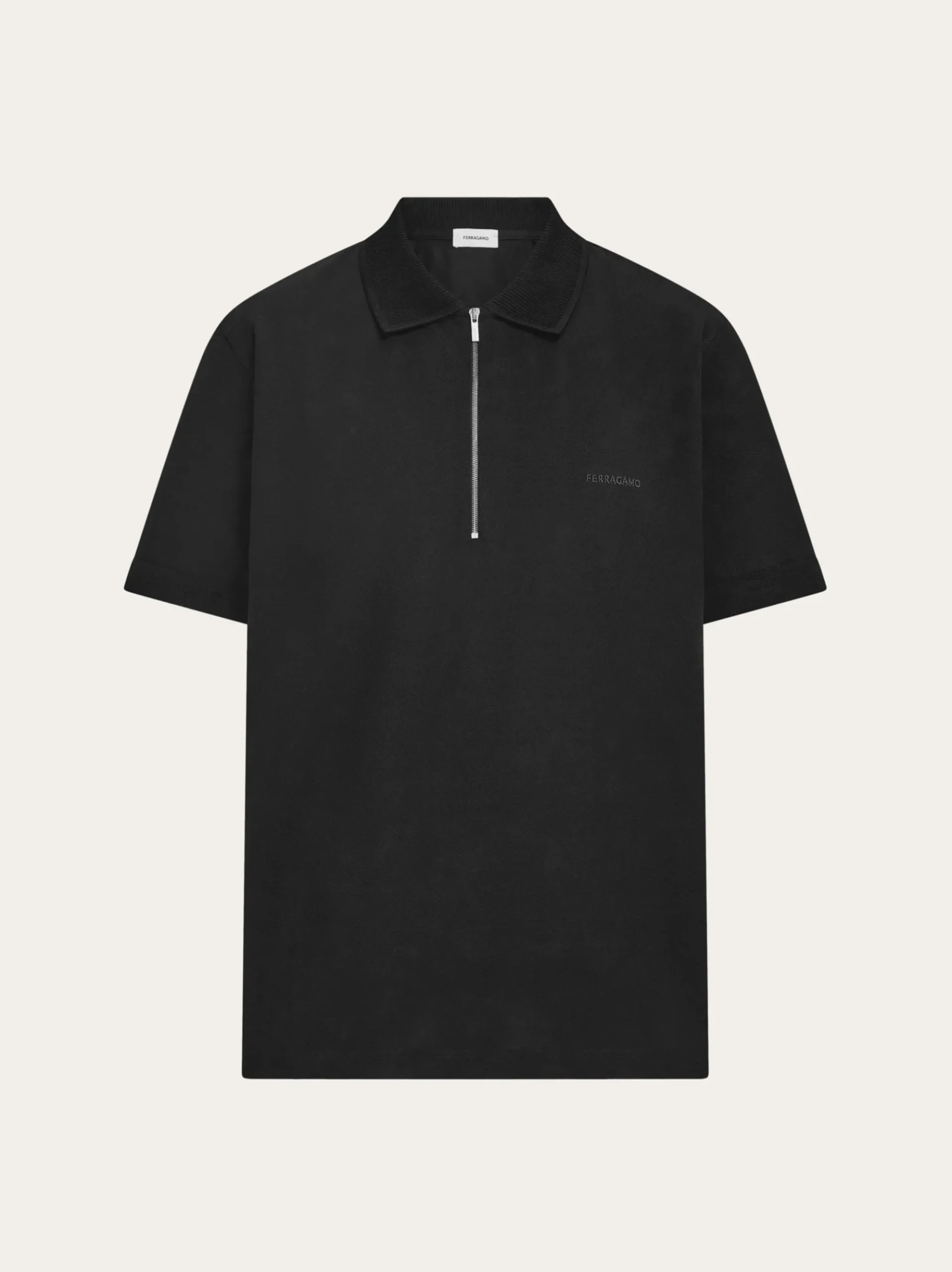 Polo with zip collar - Men
