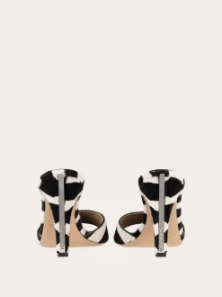 Pony skin heeled slide - Women