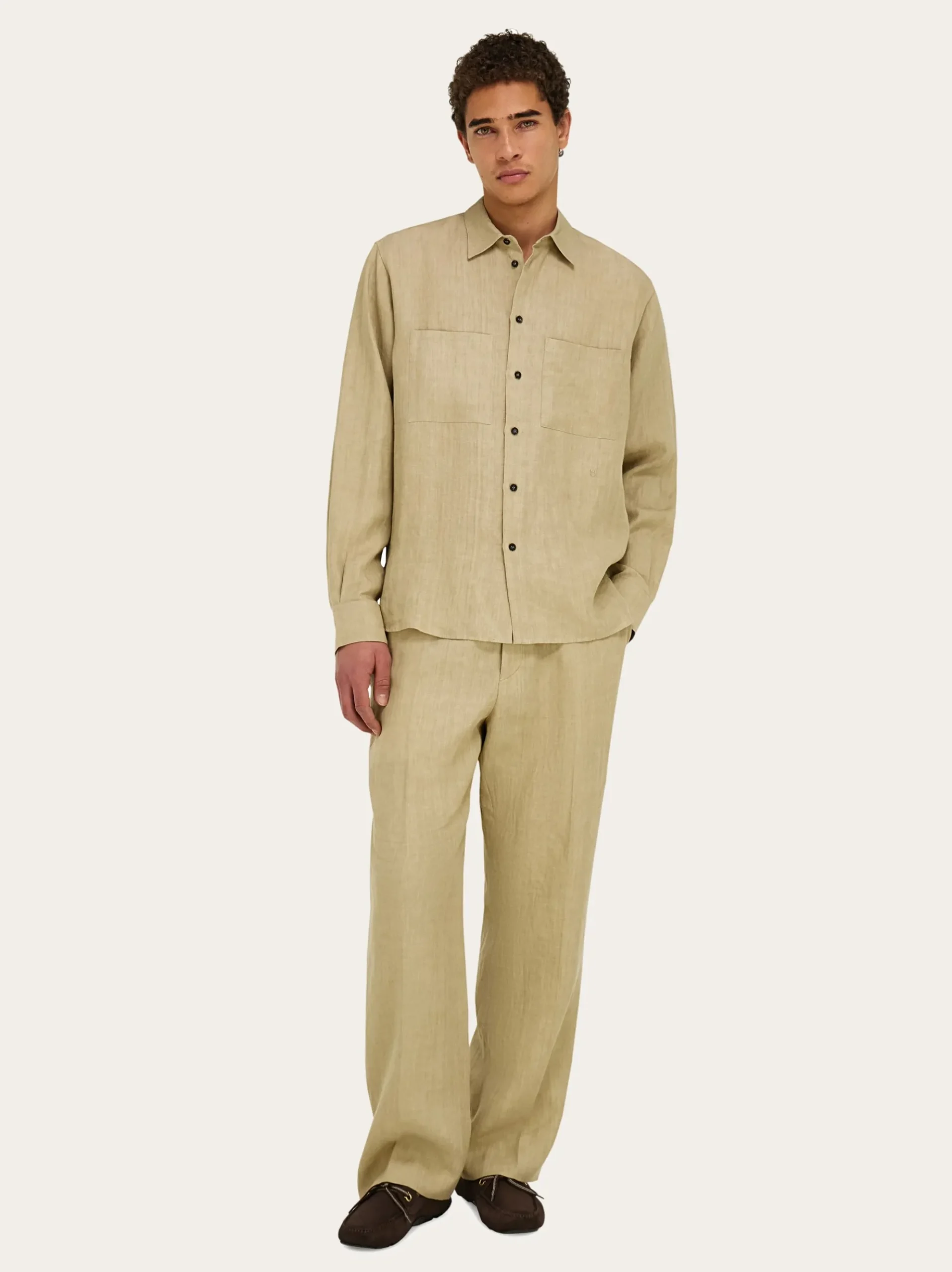Pure linen shirt - Men