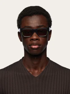 Rectangular frame sunglasses - Men