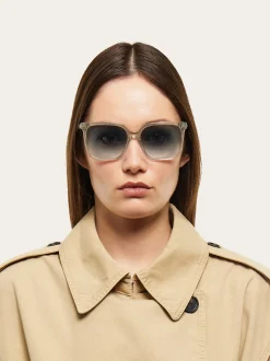 Rectangular frame sunglasses - Women