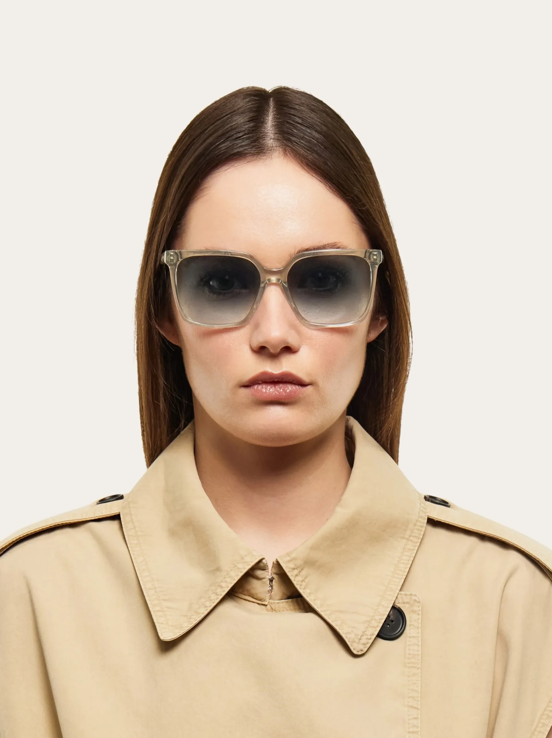 Rectangular frame sunglasses - Women