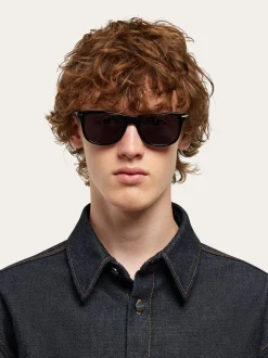 Rectangular frame sunglasses - Men