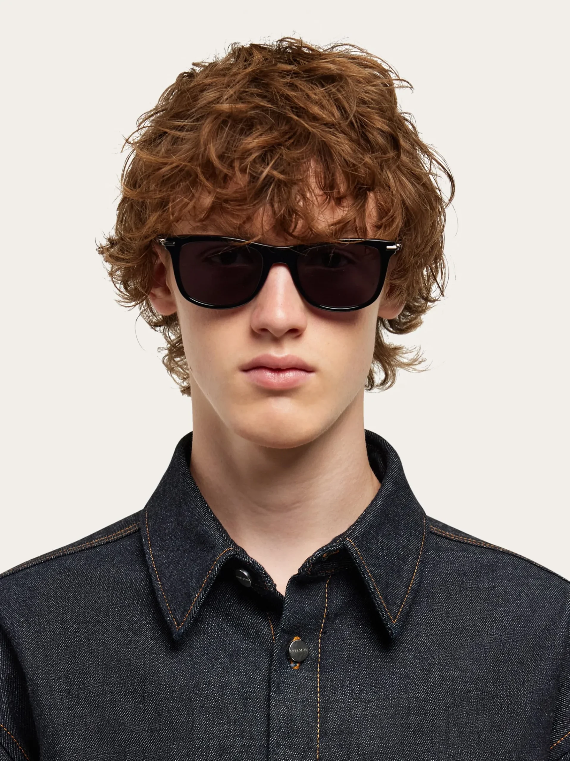 Rectangular frame sunglasses - Men