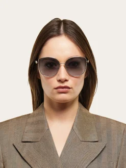 Rectangular frame sunglasses - Women