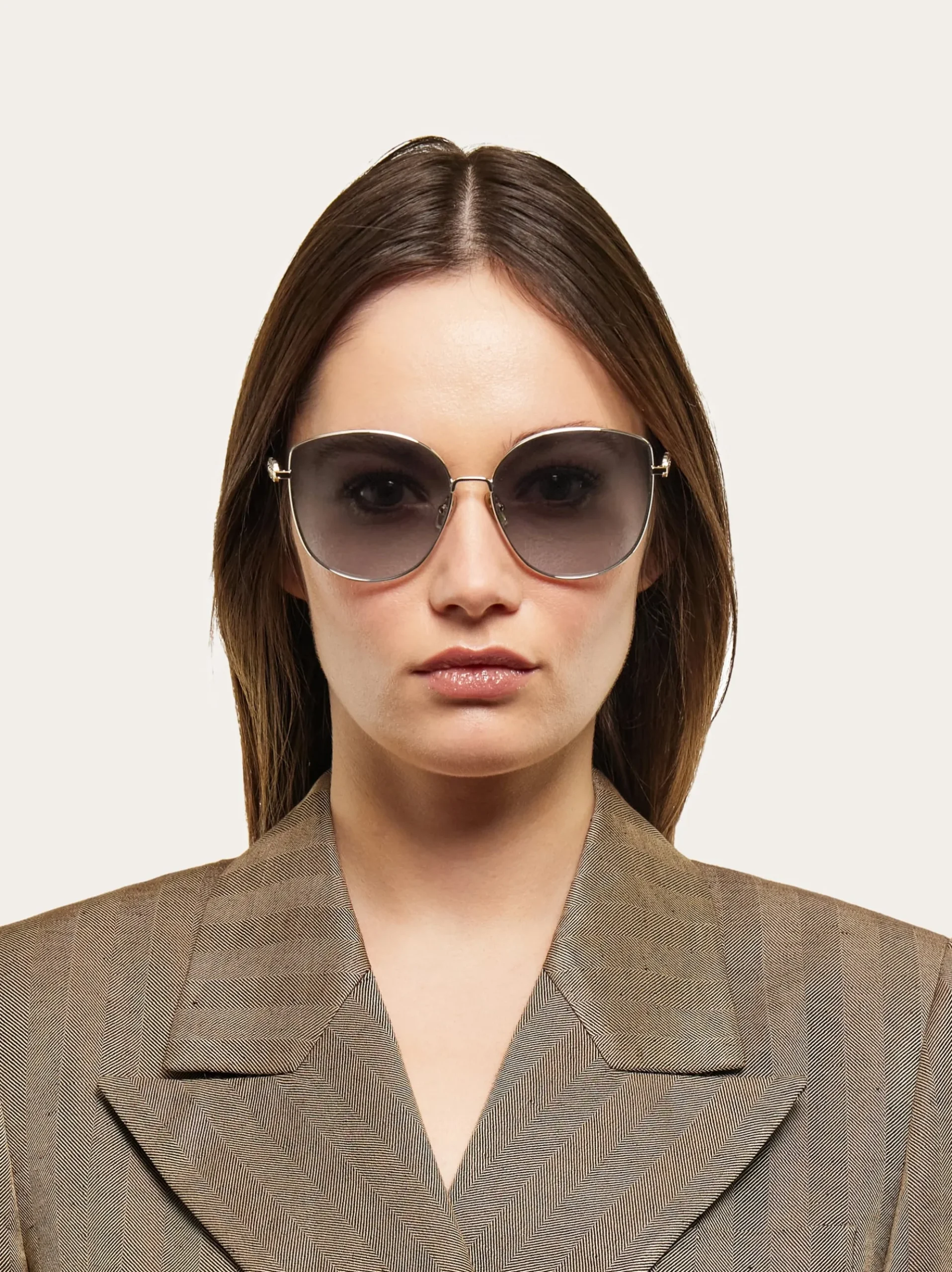 Rectangular frame sunglasses - Women