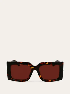 Rectangular frame sunglasses - Women