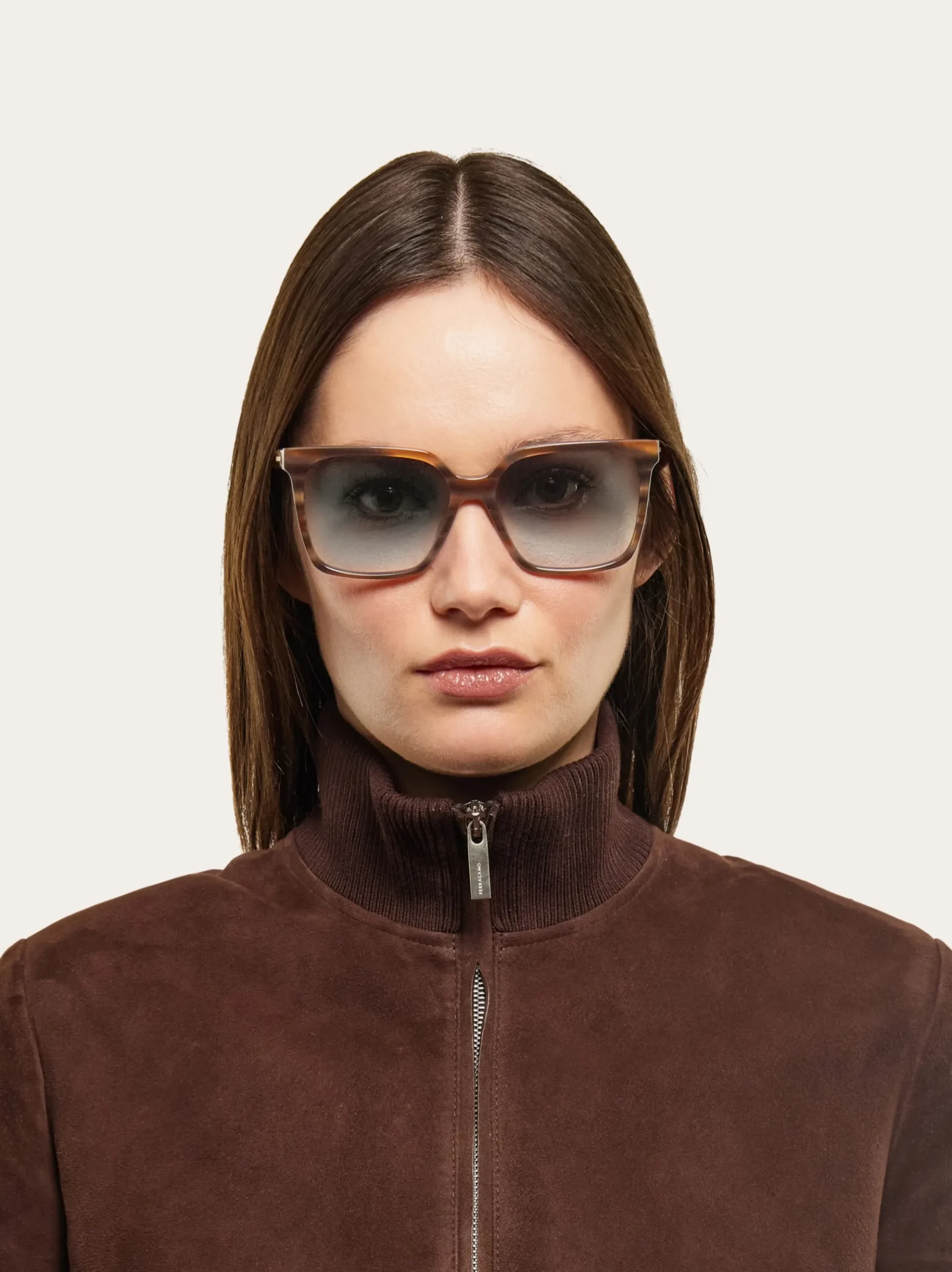 Rectangular frame sunglasses - Women