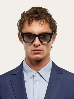 Rectangular frame sunglasses - Men