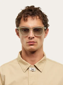 Rectangular frame sunglasses - Men