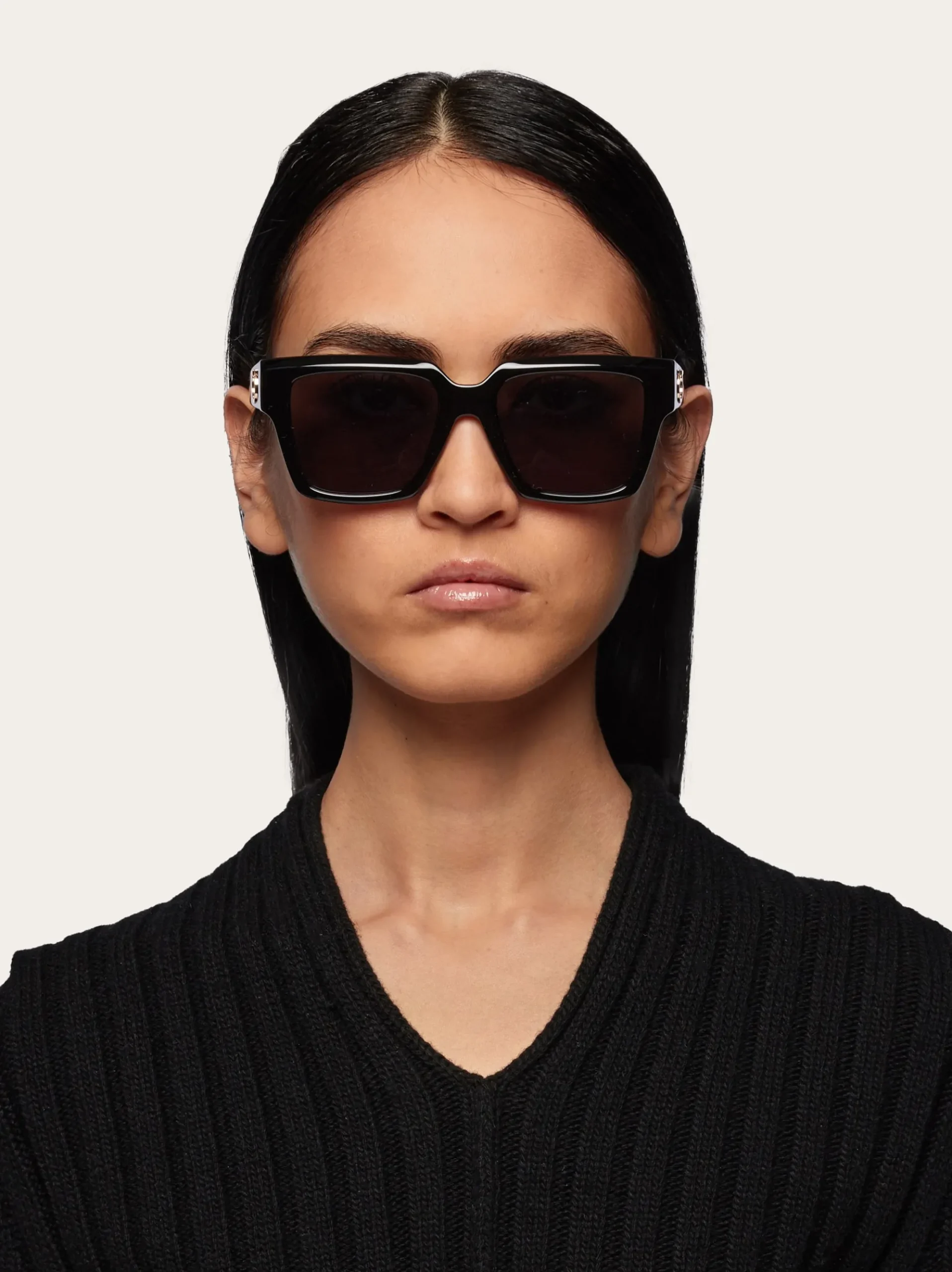 Rectangular frame sunglasses - Women