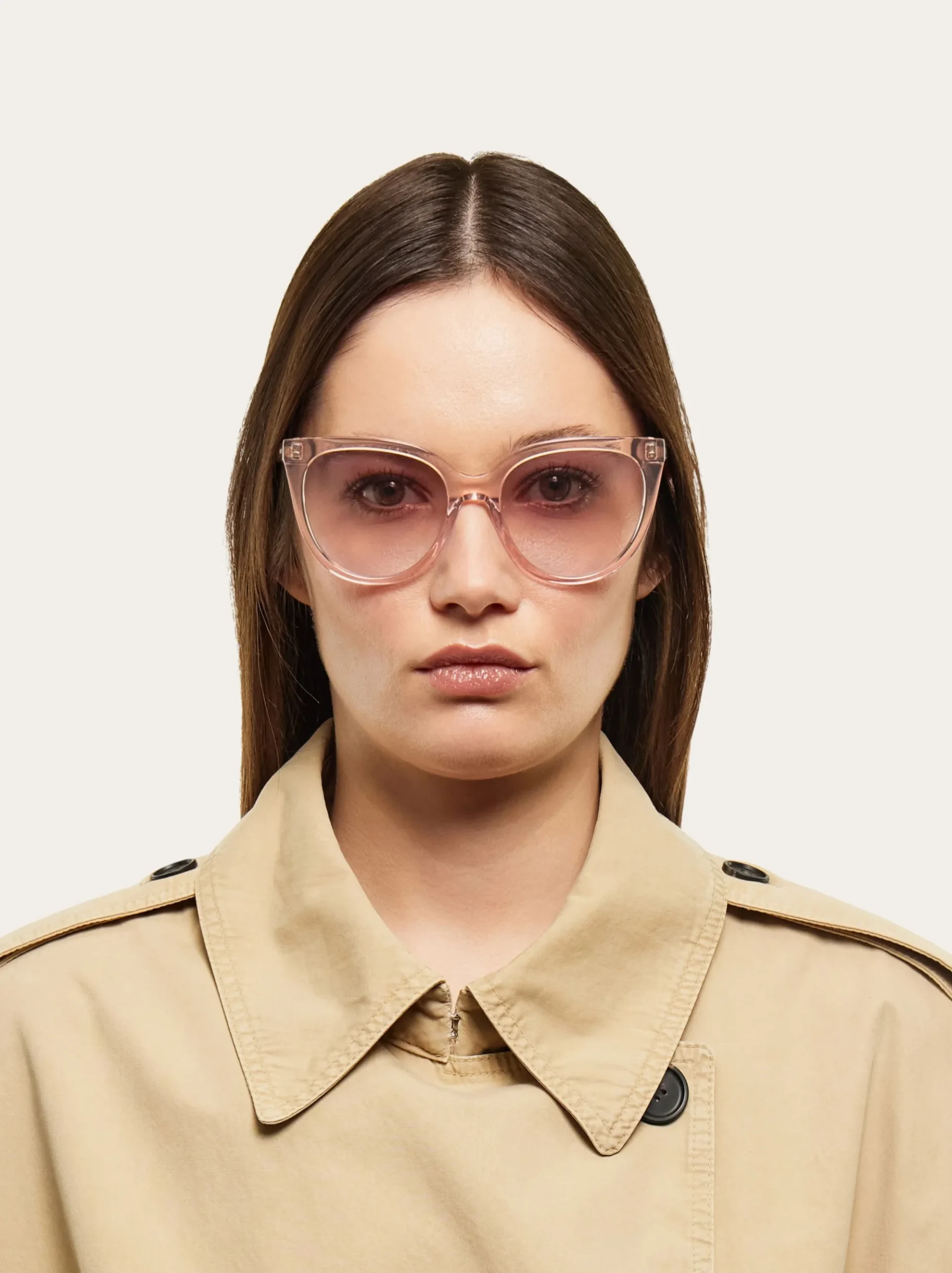 Rectangular frame sunglasses - Women