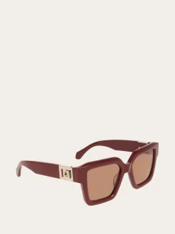Rectangular frame sunglasses - Women