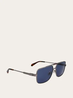 Rectangular frame sunglasses - Men