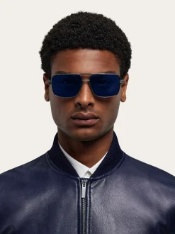 Rectangular frame sunglasses - Men