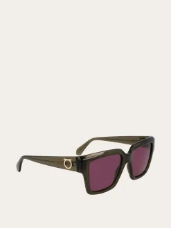Rectangular frame sunglasses - Women