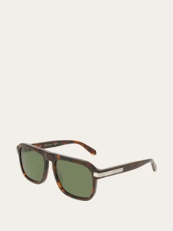 Rectangular frame sunglasses - Men