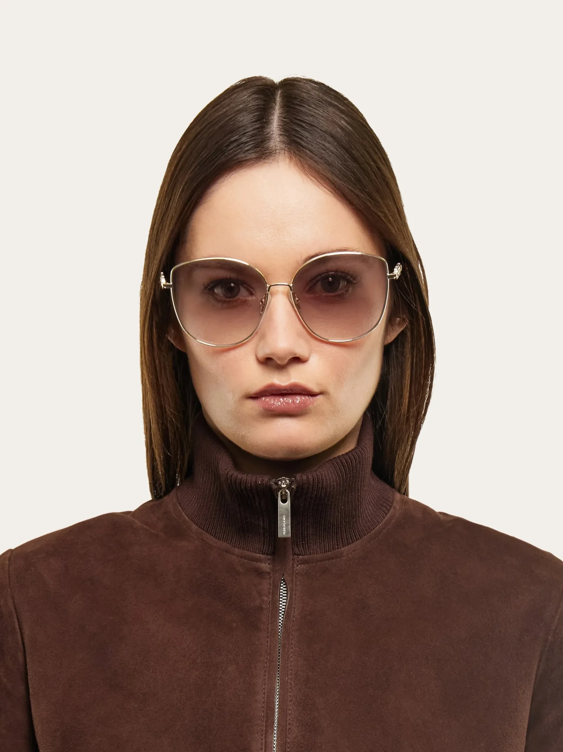 Rectangular frame sunglasses - Women