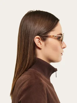 Rectangular frame sunglasses - Women
