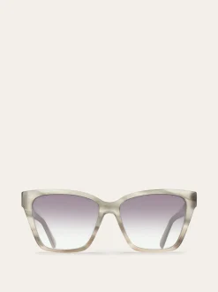 Rectangular frame sunglasses - Women