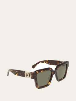 Rectangular frame sunglasses - Women