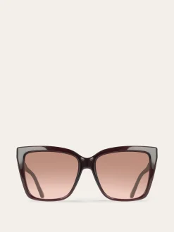 Rectangular frame sunglasses - Women