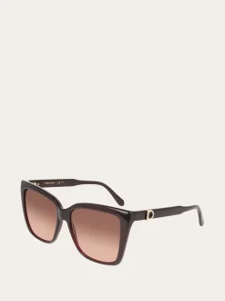 Rectangular frame sunglasses - Women