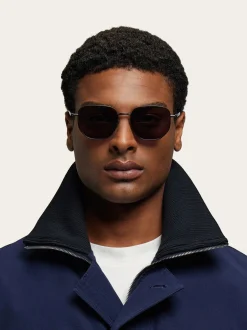 Rectangular frame sunglasses - Men