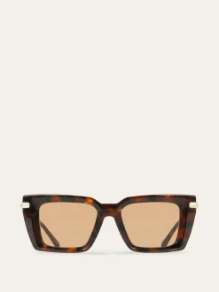 Rectangular frame sunglasses - Women
