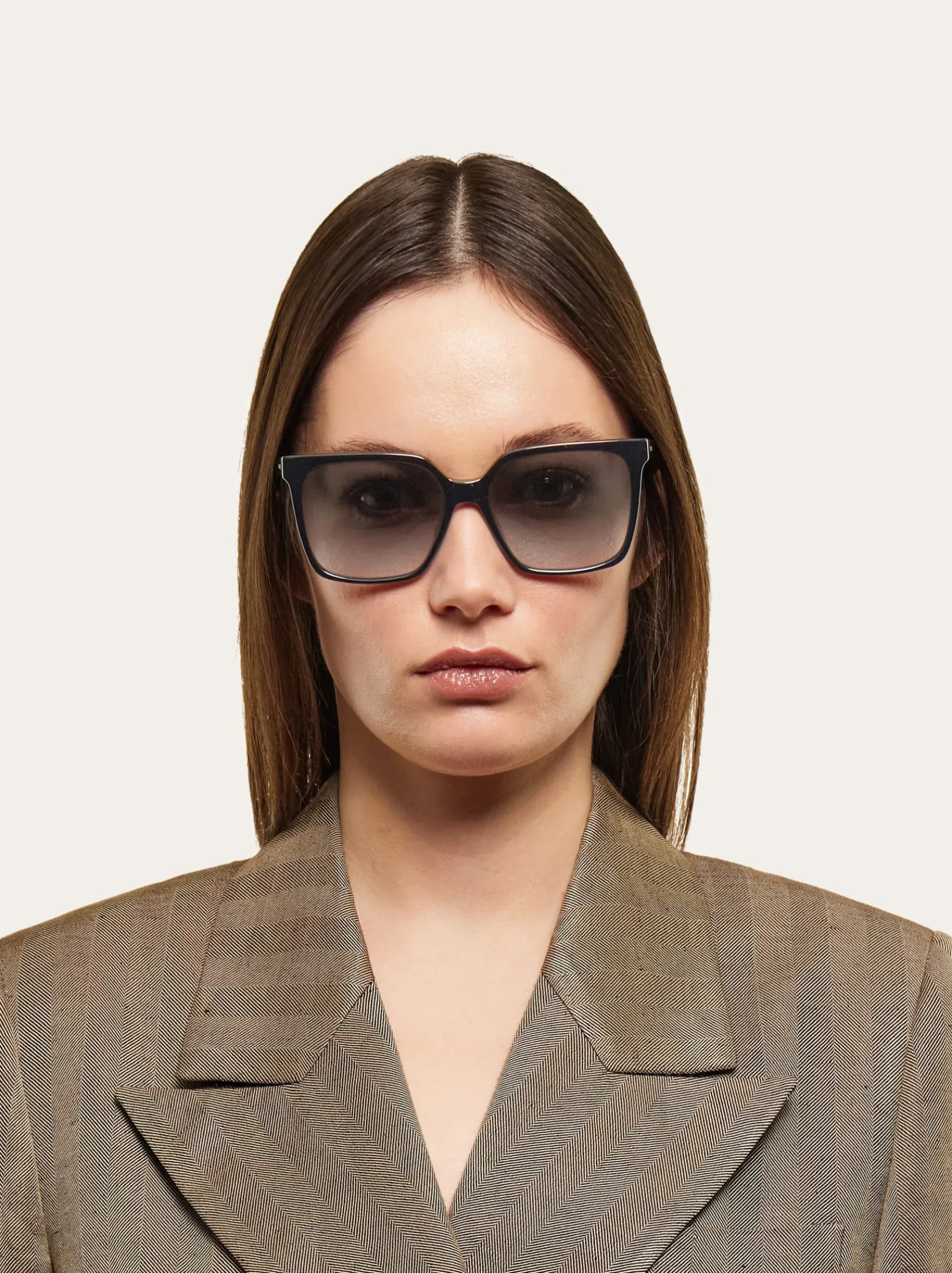 Rectangular frame sunglasses - Women