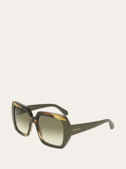 Rectangular frame sunglasses - Women