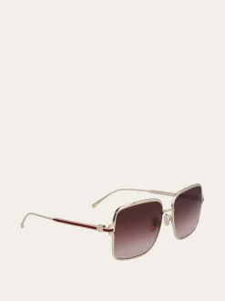 Rectangular frame sunglasses - Women