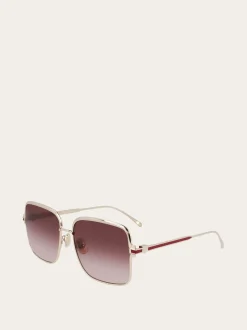 Rectangular frame sunglasses - Women