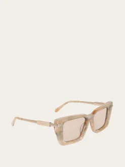 Rectangular frame sunglasses - Women