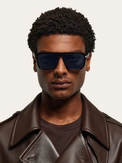 Rectangular frame sunglasses - Men